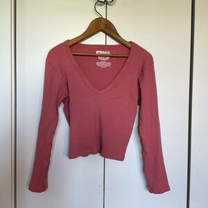 NWOT | Big Bud Press cropped v-neck